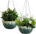 12 inch Large Hanging Planters for Indoor Outdoor Plants, Hanging Baskets for by LesOasis