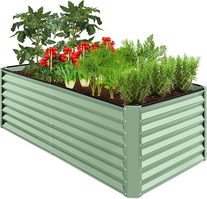 Best Choice Products 6x3x2ft Outdoor Metal Raised Garden Bed, Deep Root Box by BestChoiceProducts