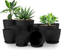 Utopia Home - Plant Pots Indoor - 7/6.6/6/5.3/4.8 Inches Home Decor Flower Pots by UTOPIAHOME