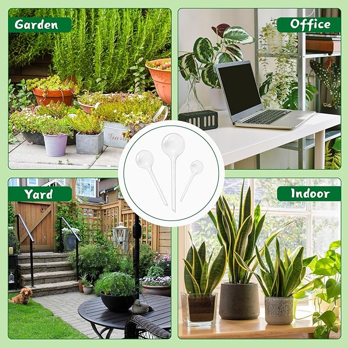 20 PCS Clear Plant Watering Globes, Plastic Self-Watering Bulbs, Self Watering - Image 6