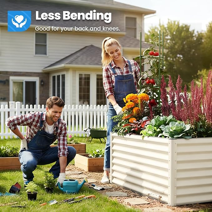 Quictent Galvanized Raised Garden Bed Metal Planter Box Bottomless - Image 3