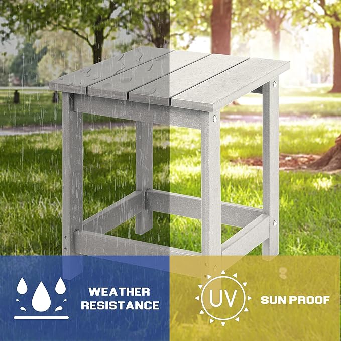 LZRS Adirondack Square Outdoor Side Table - Image 4