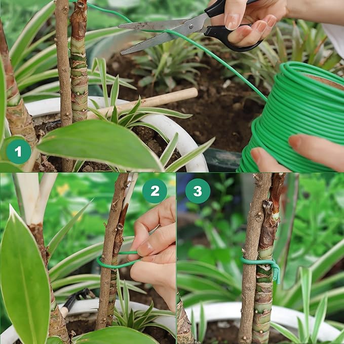 130 Feet Soft Plant Tie Green Twist Garden Ties - Image 4