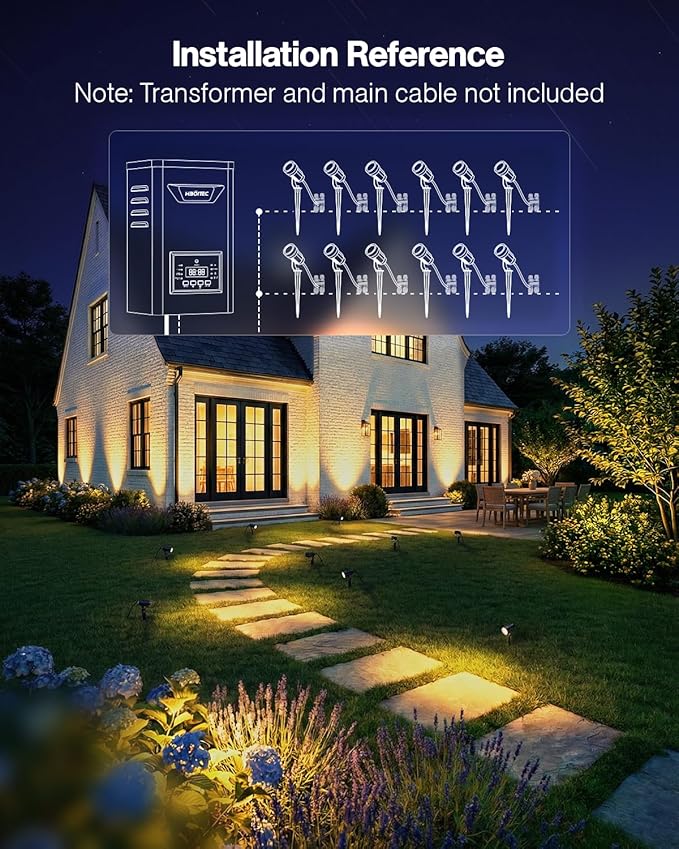 HIBOITEC 5W Low Voltage Landscape Lights, 2900K Warm White Landscape Lighting - Image 7