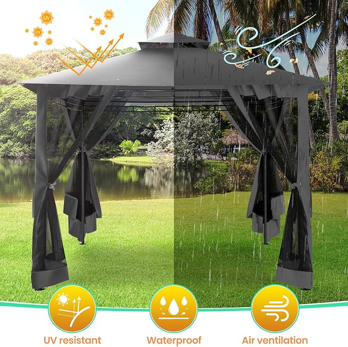 COBIZI Gazebo 10x10 Heavy Duty Gazebos - Image 3