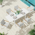 Outdoor Aluminum Patio Dining Table Set by Oasbira