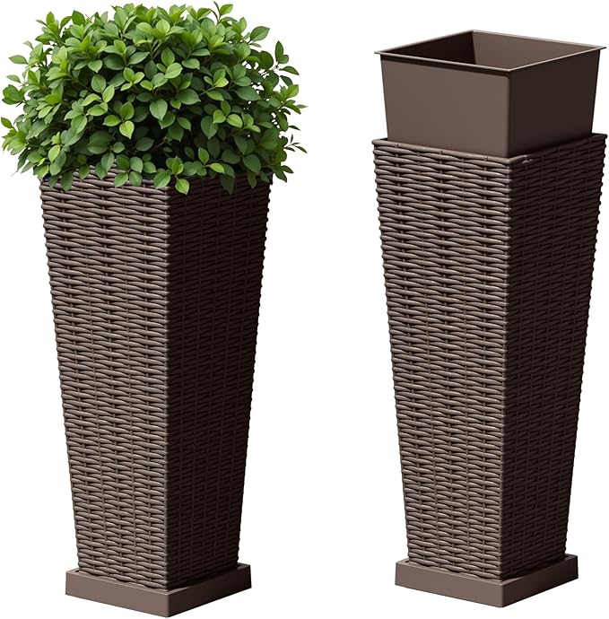 Devoko Resin Tall Planters by DEVOKO