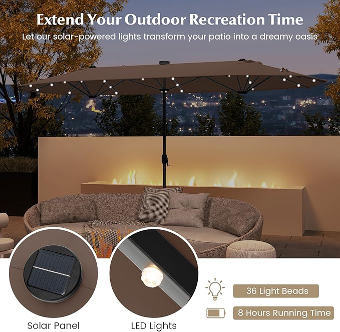 Tangkula 9 Pieces Rattan Outdoor Dining Set - Image 4