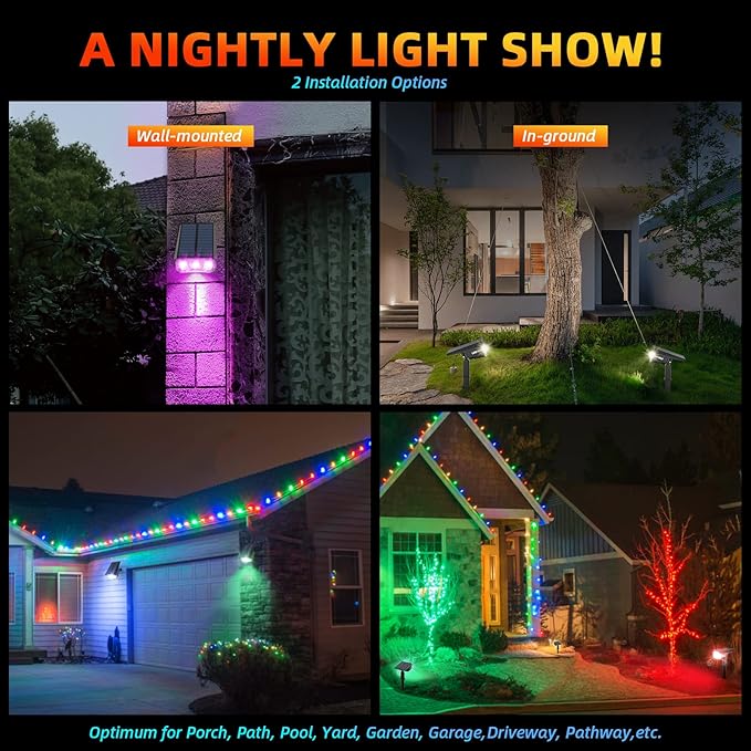 Color Solar Lights Outdoor Waterproof Spotlights - Image 3