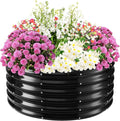 17" Tall Elevated Round Metal Rised Garden Bed- 3.3'x3.3' in Size and 0.8MM by TBMLC