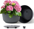 T4U 12 Inch Large Self Watering Plant Pots, Wide Self Watering Planter by T4U