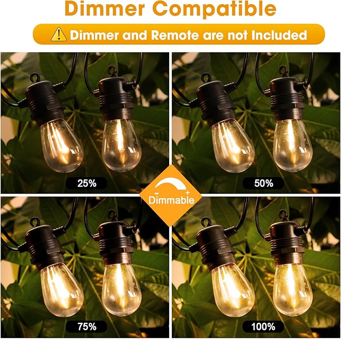 50FT LED Outdoor String Lights - Image 3