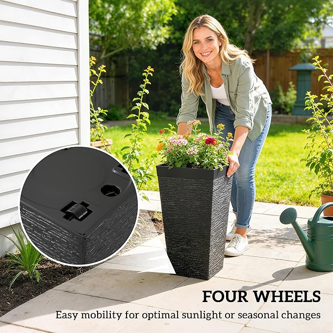 Outsunny 22.8 Inch Tall Planters - Image 7