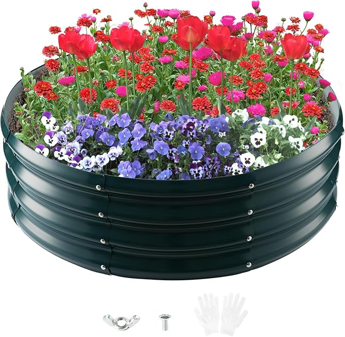 Galvanized Raised Garden Bed for Gardening by Unknown