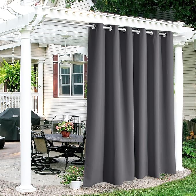 RYB HOME Patio Curtains Outdoor by RYBHOME