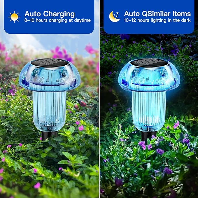 Easter Solar Pathway Lights Outdoor Decorative 4 Pack, Valentines Day Halloween - Image 3