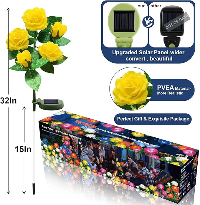 Solar Flower Lights Outdoor - Image 3