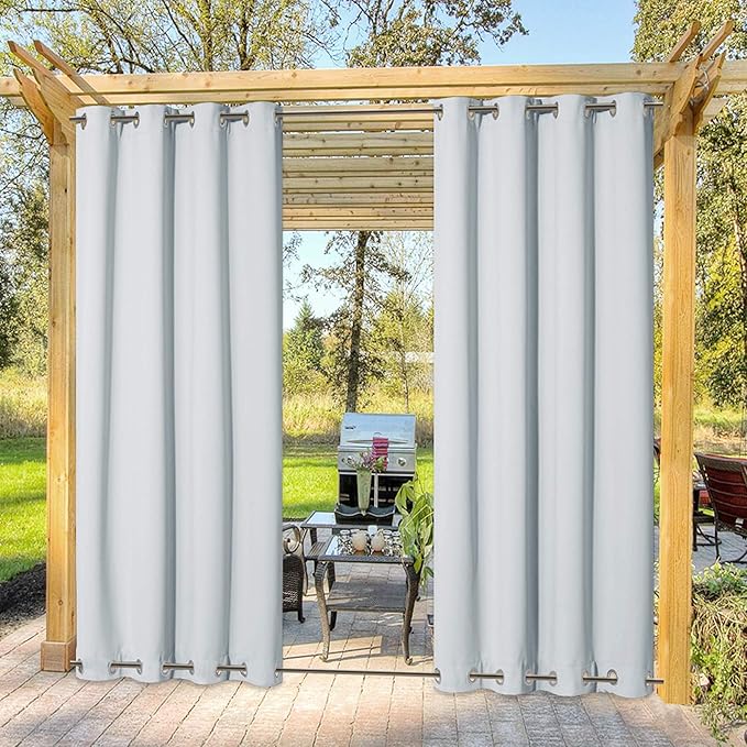 NICETOWN Outdoor Curtain Waterproof & Windproof, Energy Smart Thermal Insulated by NICETOWN