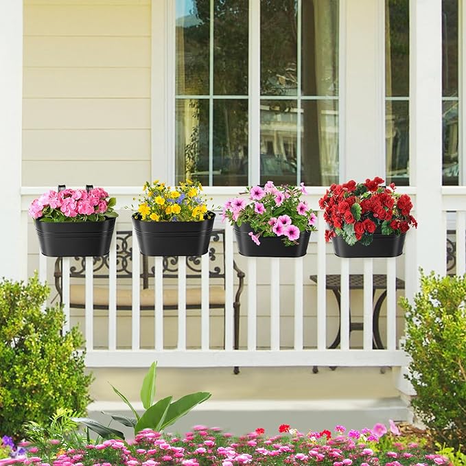 MADHOLLY Railing Planter with Drainage Holes - Image 6
