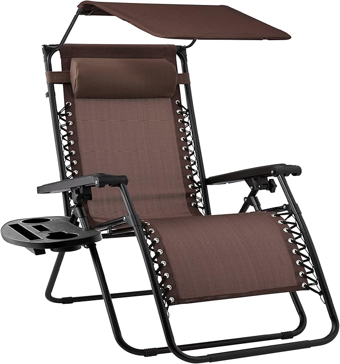 Best Choice Products Folding Zero Gravity Outdoor Recliner Patio Lounge Chair by BestChoiceProducts