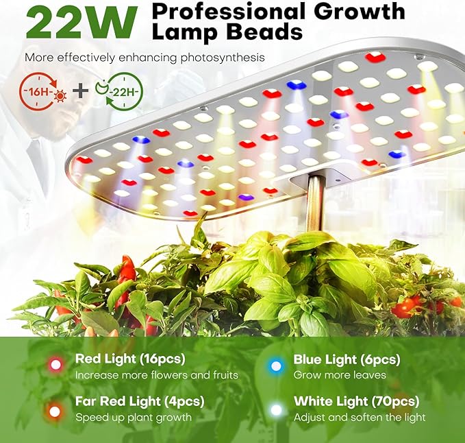 Ahopegarden Hydroponics Growing System Kit Indoor Herb Garden - Image 2