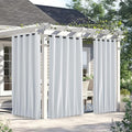 NICETOWN 2 Panels Outdoor Curtains Waterproof 90 inch Long by NICETOWN