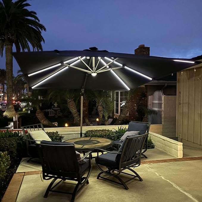 PURPLE LEAF 10 Feet Patio Umbrella - Image 9
