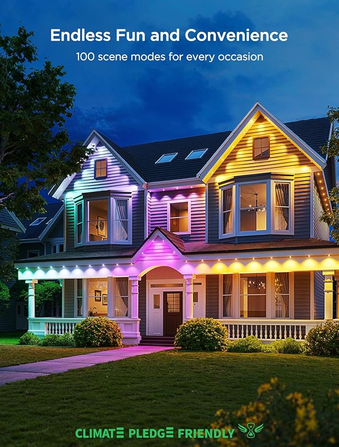 Govee Permanent Outdoor Lights 2, 100ft RGBIC Outdoor Lights - Image 2