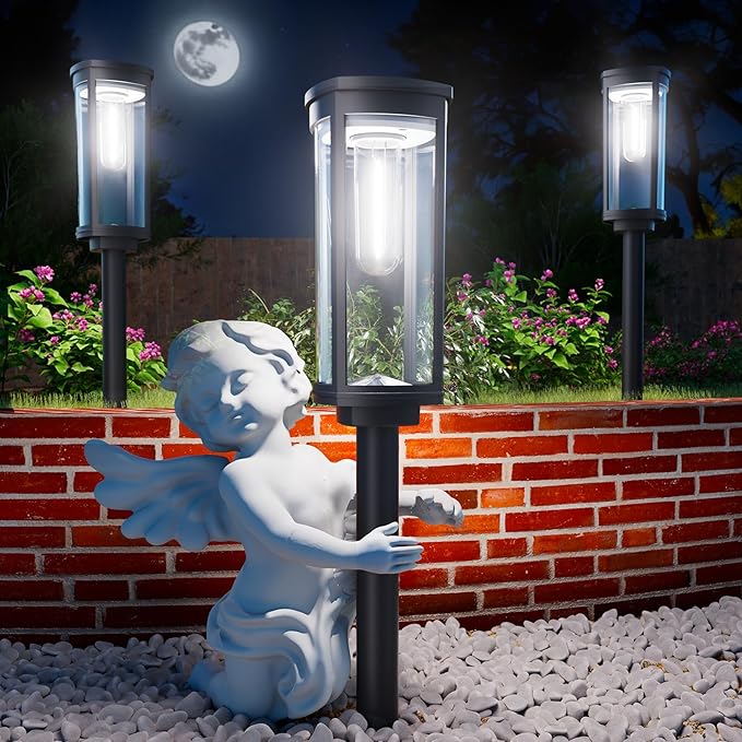 Solar Pathway Lights Outdoor Powered Waterproof 8 Pack Upgraded Solar Walkway by Professionalproductionofsolarlightsoutdoor%EF%BC%9A%EF%BC%89