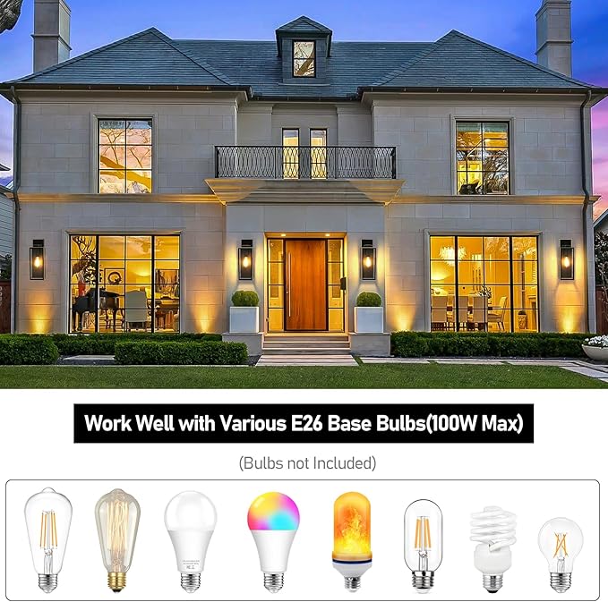Large Size Outdoor Wall Light Fixtures, Exterior Lighting Fixtures Porch - Image 4