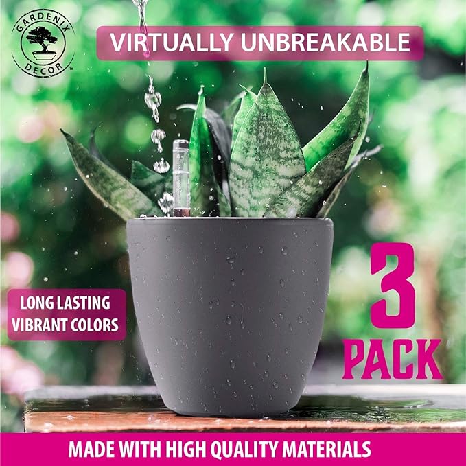GARDENIX DECOR 7'' Self Watering planters - Image 3