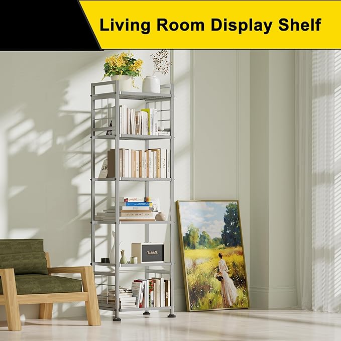 GIOTORENT 6-Wire Standing Storage Shelf, Metal Shelving Unit Pantry Rack - Image 4