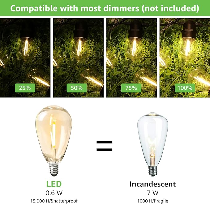 Lepro S14 Outdoor String Lights - 50ft - Image 4