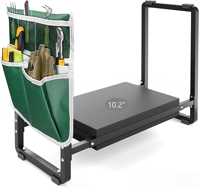 FLINTER Garden Kneeler and Seat, 10.2" Wider Heavy Duty Thick Gardening Bench by FlinterOfficial
