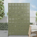 Casaphoria Metal Privacy Screen Outdoor, Light Green-Star by Casaphoria