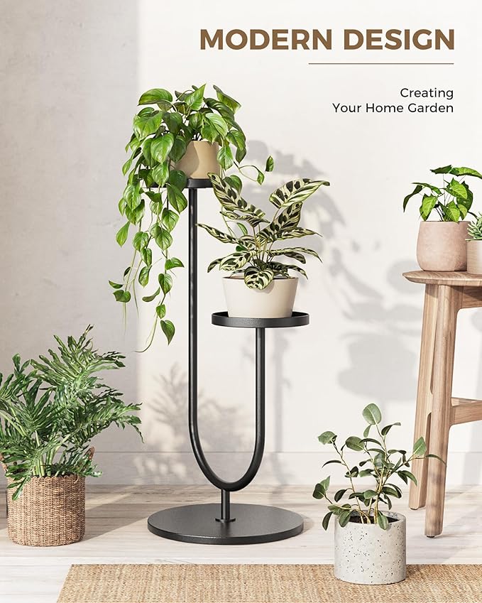 Bamworld Outdoor Plant Stand Metal Plant Stand Indoor Corner Plant Stands 2 - Image 5