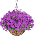 Artificial Hanging Flower for Outdoors, Fake Hanging Basket for Outside by LetuoClipsClipsandHooks
