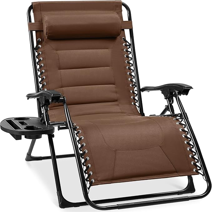 Best Choice Products Oversized Padded Zero Gravity Chair, Folding Outdoor Patio by BestChoiceProducts