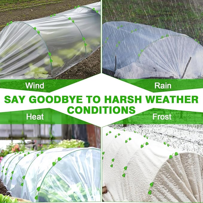 Garden Hoops for Raised Beds Row Cover, Flexible Fiberglass DIY Hoops for - Image 5