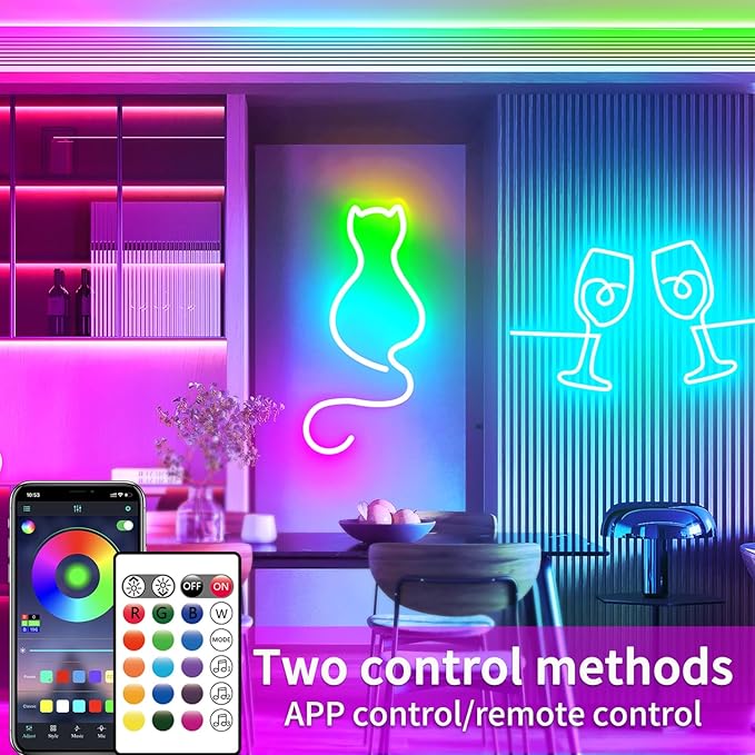 16.4FT DC24V RGB LED Neon Rope Lights - Image 2