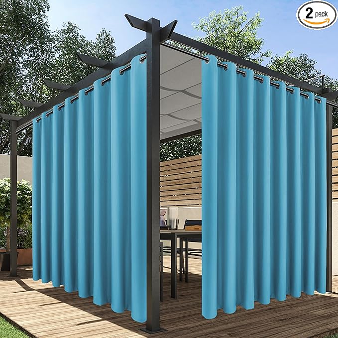 HolidayIdeas Extra Wide Outdoor Curtains by HolidayIdeas