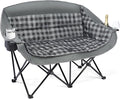Double Camping Chairs Padded Loveseat Chair by PUVASIA