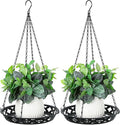 Enhon 2 Pack Plant Hanger, 12 Inch Metal Hanging Planter by Clickhere