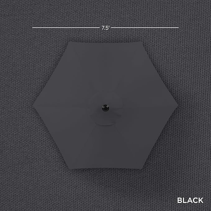 Best Choice Products 7.5ft Heavy-Duty Round Outdoor Market Table Patio Umbrella - Image 4