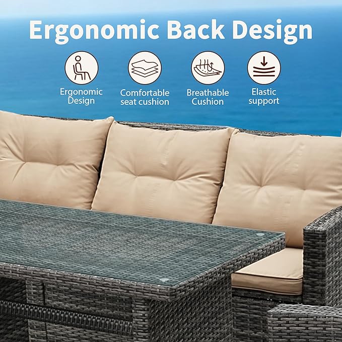 6 Pieces Patio Furniture Set - Image 5