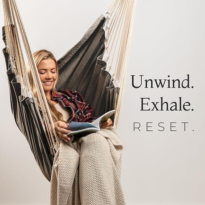 Hanging Hammock Chair Swing – Hanging Chair Outdoor & Indoor - Image 8