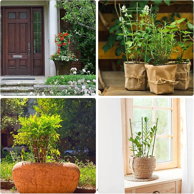 4 Pack Plant Support Tomato Cages - Image 7