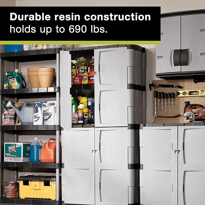 Rubbermaid Freestanding Storage Cabinet Five Shelf - Image 4