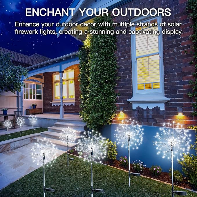 suddus Solar Garden Lights Outdoor Waterproof Decorative, Solar Fairy Lights - Image 2