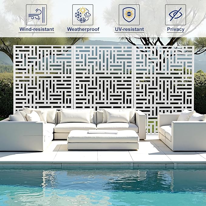 Outdoor Privacy Screen, Freestanding Privacy Fence Panels - Image 4